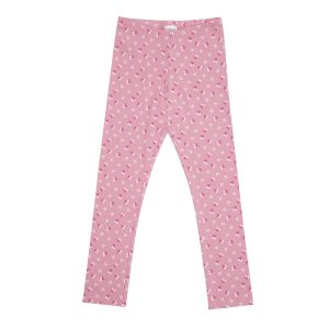 Legging stretch bimba rosa stampato - Mawi