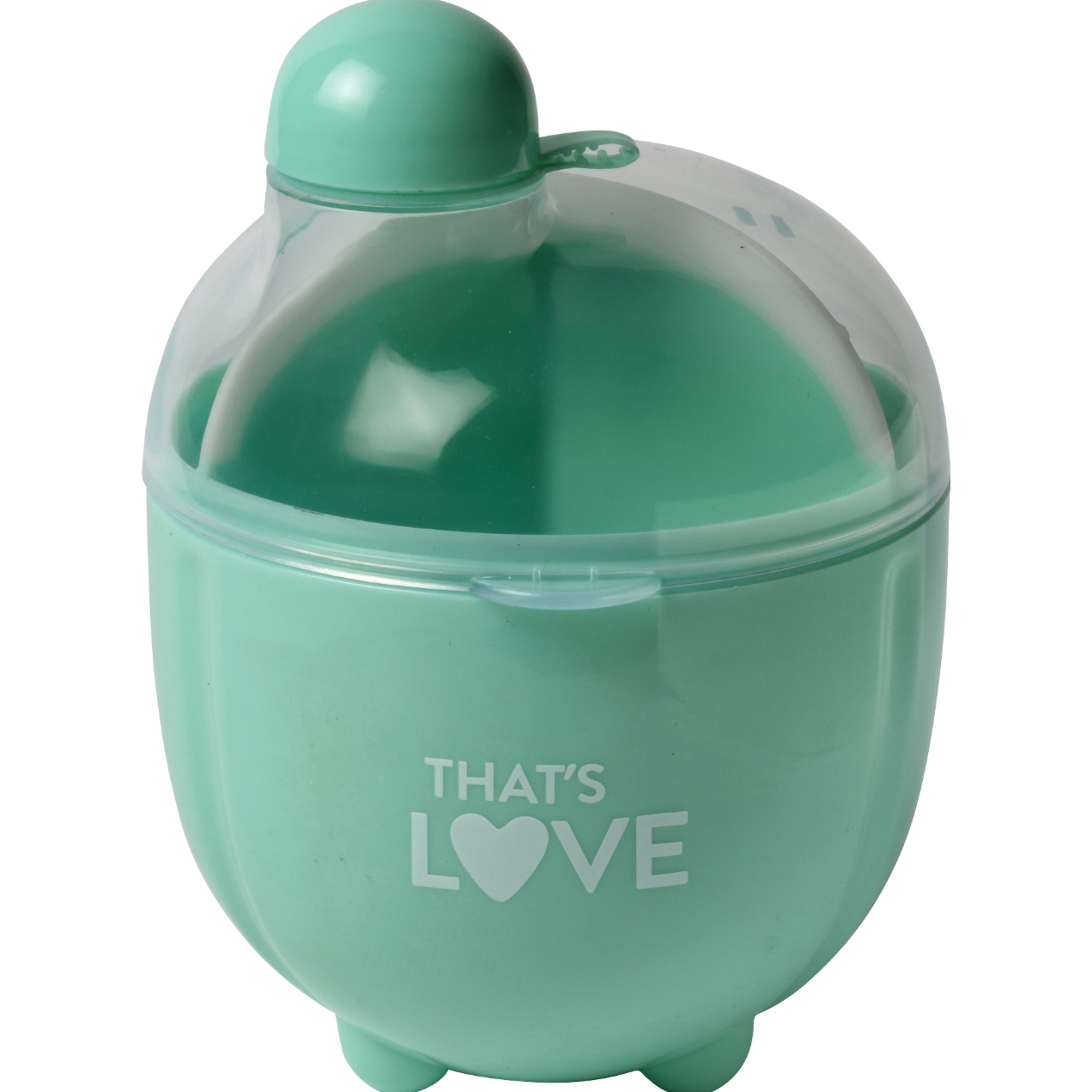 Termichy Dosatore per latte in polvere, contenitore per latte in polvere, contenitore ermetico portatile da 250g per viaggi, con raschietto e cucchiaio (Blau per neonati, 1 pezzo