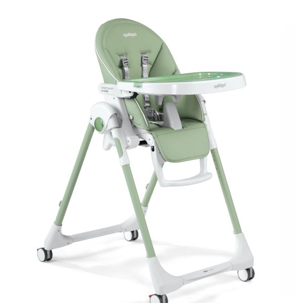 Prima pappa follow me ecopelle mint 4 ruote - Peg Perego