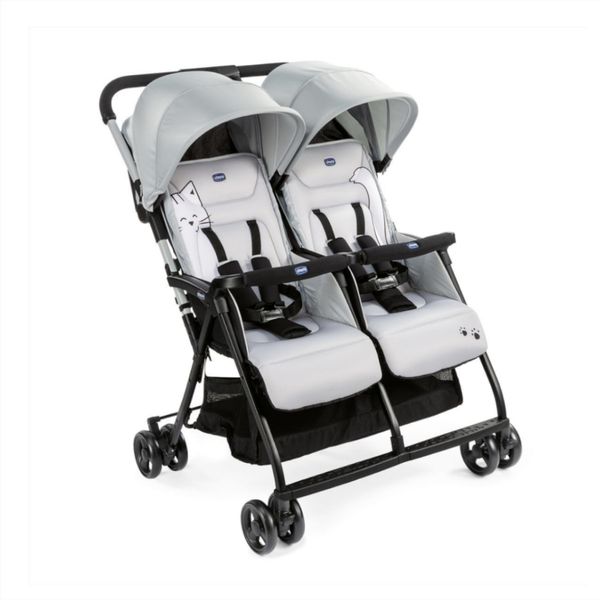 Passeggino ohlala'  twin silver cat - Chicco