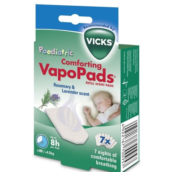 Vicks piastrine vapo pads rosmarino + lavanda - Vicks