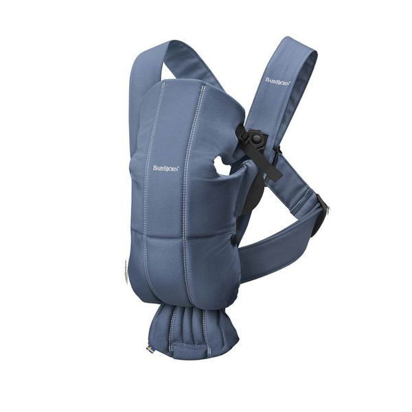 Babybjörn marsupio baby carrier mini vintage indigo cotton - Babybjörn