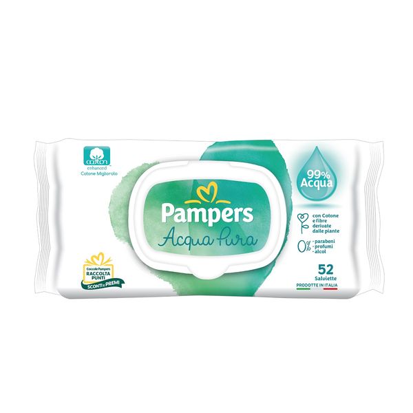 Salviettine pampers acqua pura, 52 pezzi - Catalogo Pampers