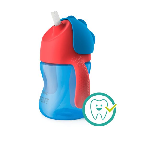 Philips avent tazza con cannuccia 200ml rossa/azzurra - Philips avent