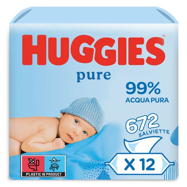Huggies pure salviette umidificate 12 x 56 pz - Huggies