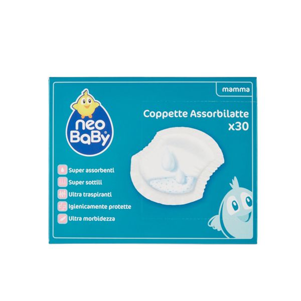 Coppette assorbilatte in bustina 30 pz - Neo Baby