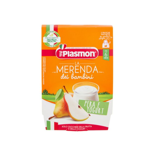 Plasmon - sapori di natura pera - yogurt- 2x120g - Plasmon
