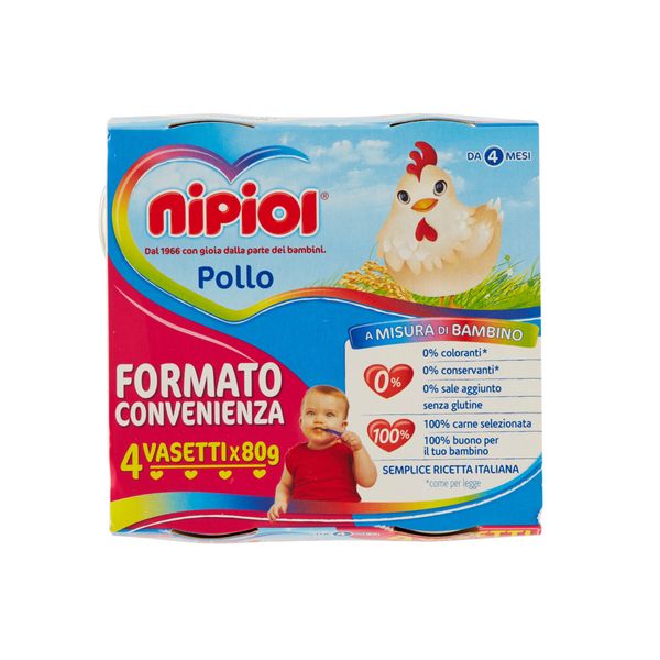 Nipiol - omogeneizzato pollo - 4x80g - Nipiol