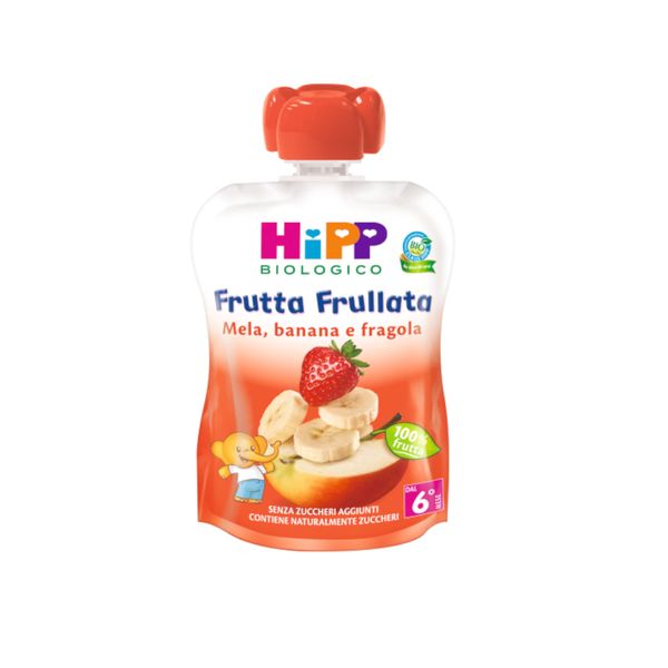 Frutta frullata mela, banana fragola 90g - Hipp