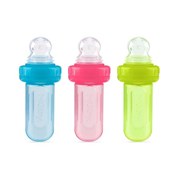 Mini squeeze feeder 40 ml con cappuccio igienico <strong>colori assortiti</strong> - Nuby