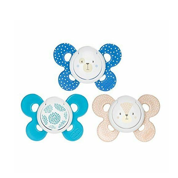 Succhietto comfort boy silicone 6-16 mesi 2pz  <strong>colori assortiti</strong> - Chicco