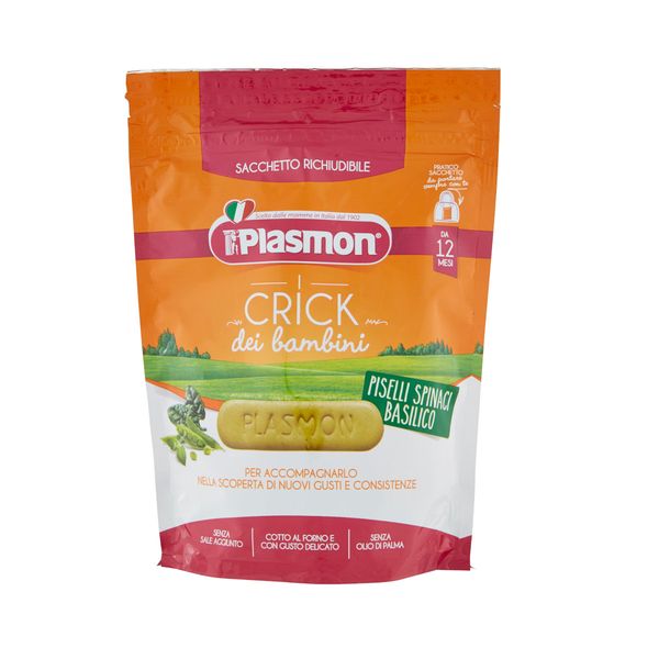Plasmon - plasmon crick spinaci e pisello - 100g - Plasmon