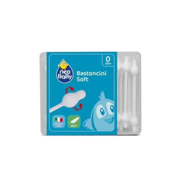 Bastoncini cotton fioc 56 pz - Neo Baby