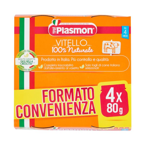 Plasmon - omogeneizzato vitello - 4x80g - Plasmon