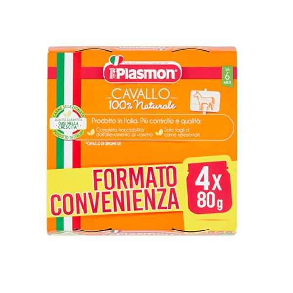 Plasmon - omogeneizzato cavallo - 4x80g - Plasmon