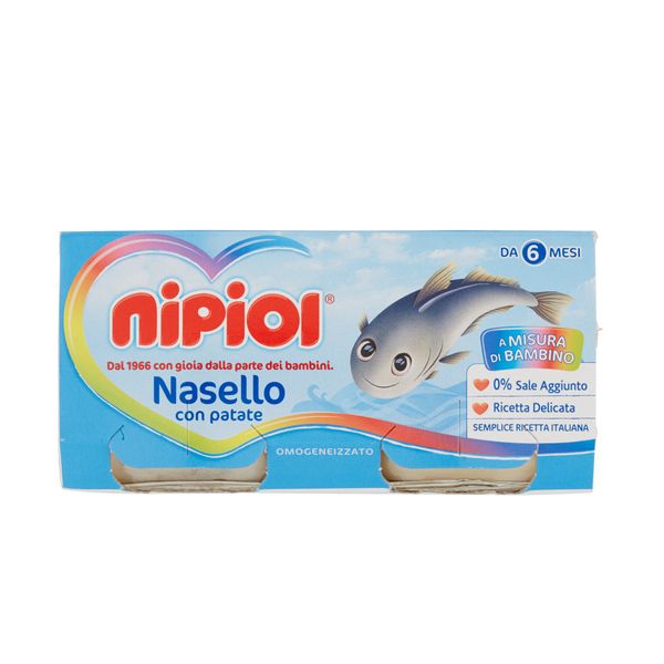 Nipiol - omogeneizzato nasello - 2x80g - Nipiol