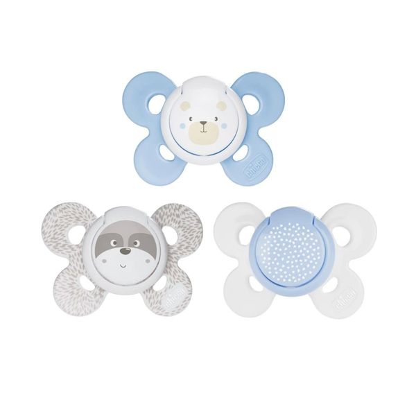 Succhietto comfort boy 0-6 mesi 2 pz <strong>colori assortiti</strong> - Chicco