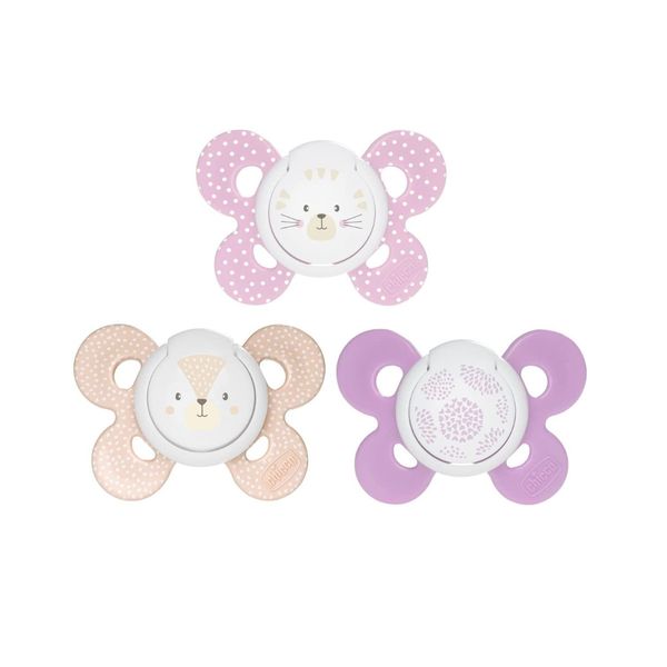 Succhietto comfort girl 6-16 mesi 2 pz <strong>colori assortiti</strong> - Chicco