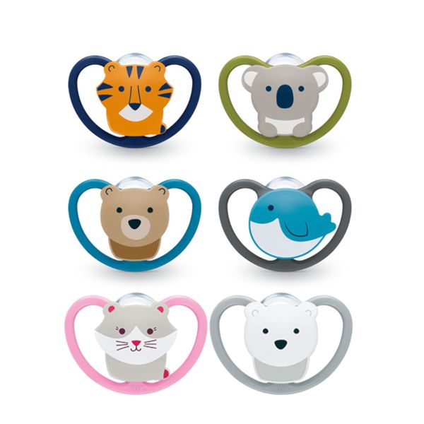Succhietto space silicone 0-6 m   <strong>colori assortiti</strong> - Nuk