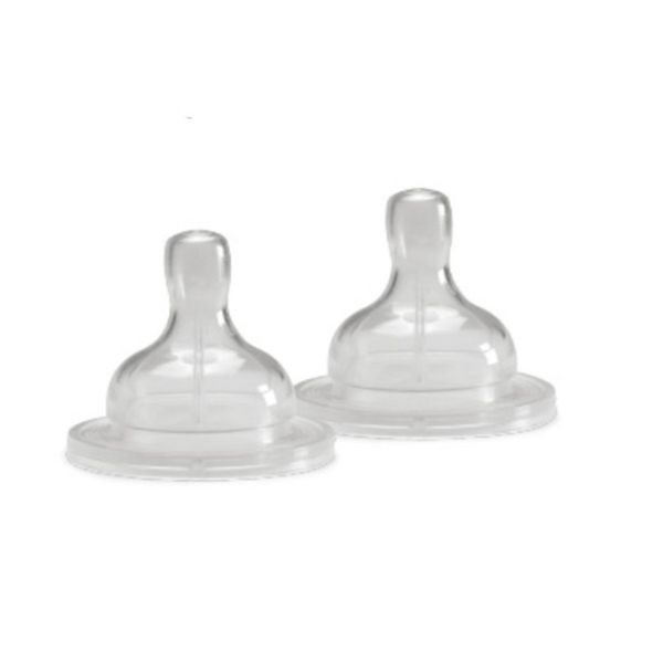 Tettarella collo largo silicone flusso pappa 2 pz - Neo Baby