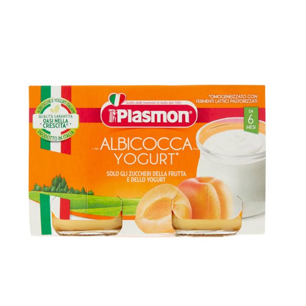 Plasmon - omogeneizzato yogurt albicocca - 2x120g - Plasmon