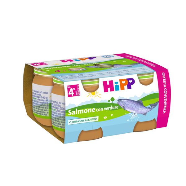 Omogeneizzato salmone con verdure 4x80g - Hipp