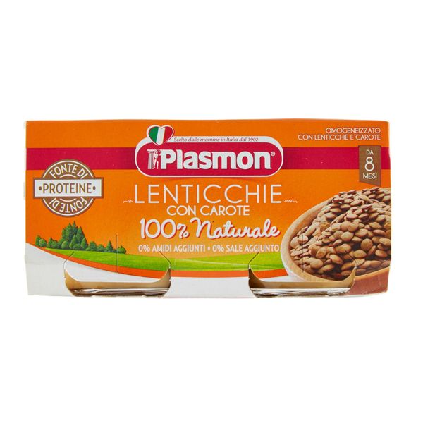 Plasmon - omogeneizzato lenticchie - 2x80g - Plasmon