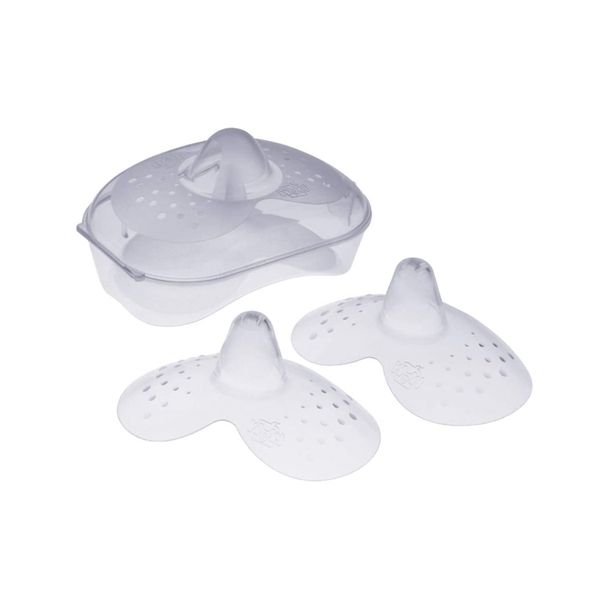 Paracapezzoli silicone misura 1 + box sterilizzatore - Mam