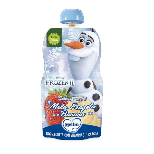Mellin - pouch disney frozen mela fragola banana 110 gr - Mellin