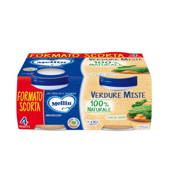 Mellin - omogeneizzato verdure miste 4x80 gr - Mellin