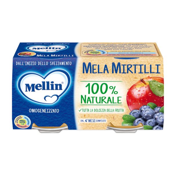 Mellin omogeneizzato mela mirtillo 2x100 gr - Mellin