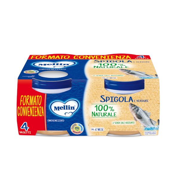 Mellin - omogeneizzato spigola 4x80 gr - Mellin