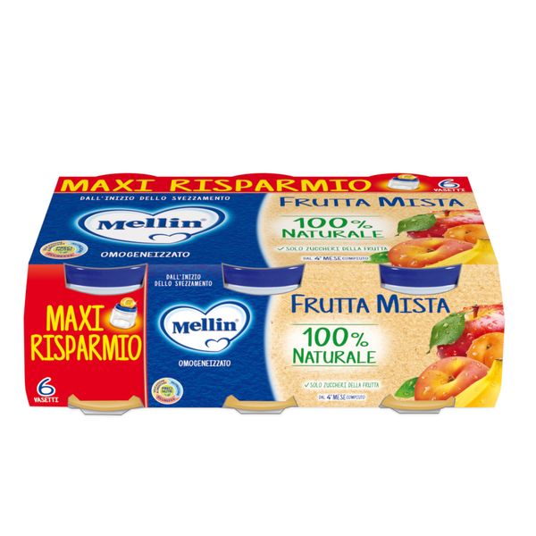 Mellin omogeneizzato frutta mista 6x100 gr - Mellin