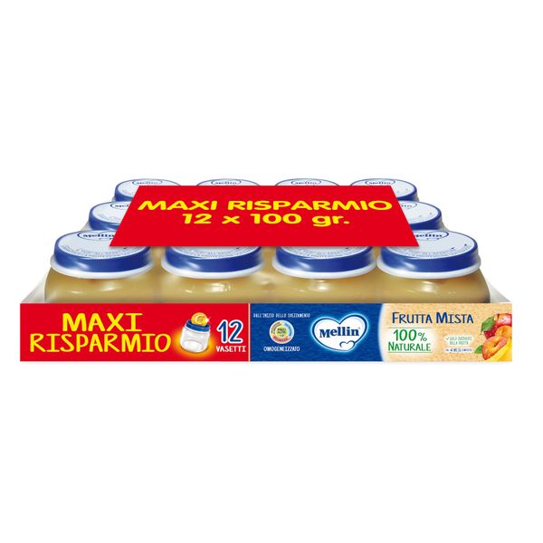 Mellin omogeneizzato frutta mista 12x100 gr - Mellin