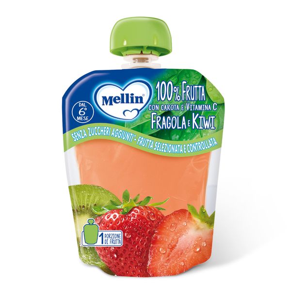 Mellin - pouch fragola kiwi 90 gr - Mellin