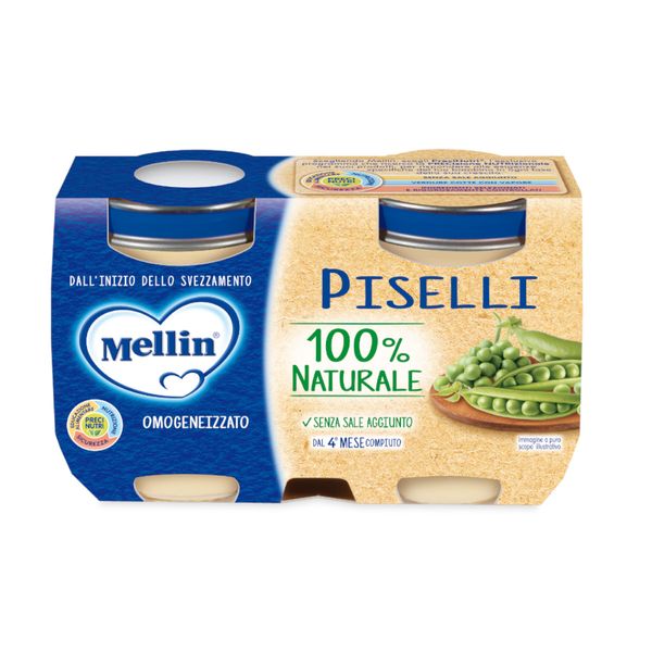 Mellin - omogeneizzato verdure piselli 2x125 gr - Mellin
