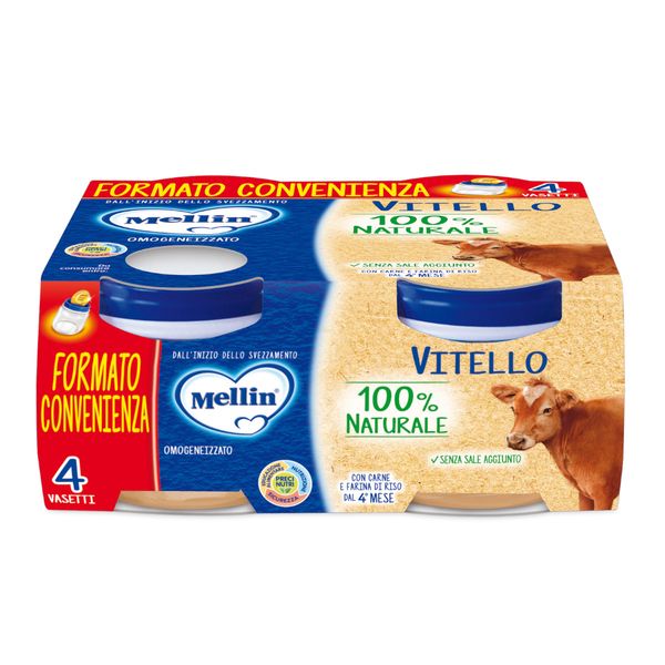 Mellin omogeneizzato vitello 4x80 gr - Mellin