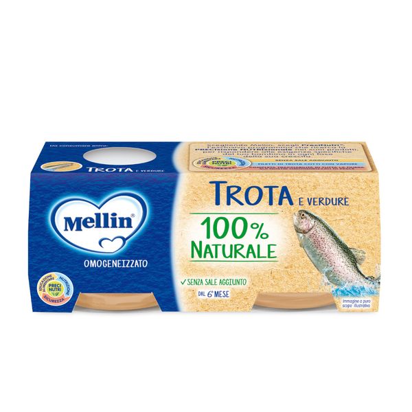 Mellin omogeneizzato trota 2x80 gr - Mellin