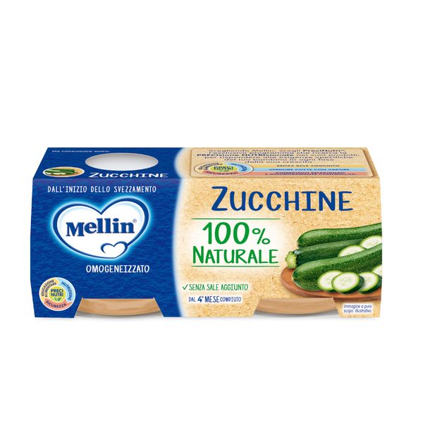 Mellin omogeneizzato zucchine 2x80 gr - Mellin