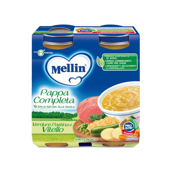 Mellin pappa completa vitello 2x250 gr - Mellin