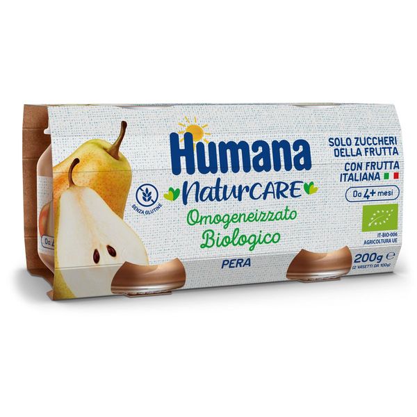 Humana omogeneizzato pera biologico 2x100 gr - Humana