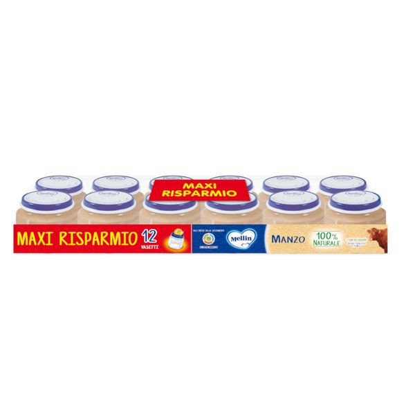 Mellin omogeneizzato manzo 12x80 gr - Mellin