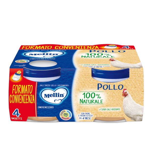 Mellin omogeneizzato pollo 4x80 gr - Mellin
