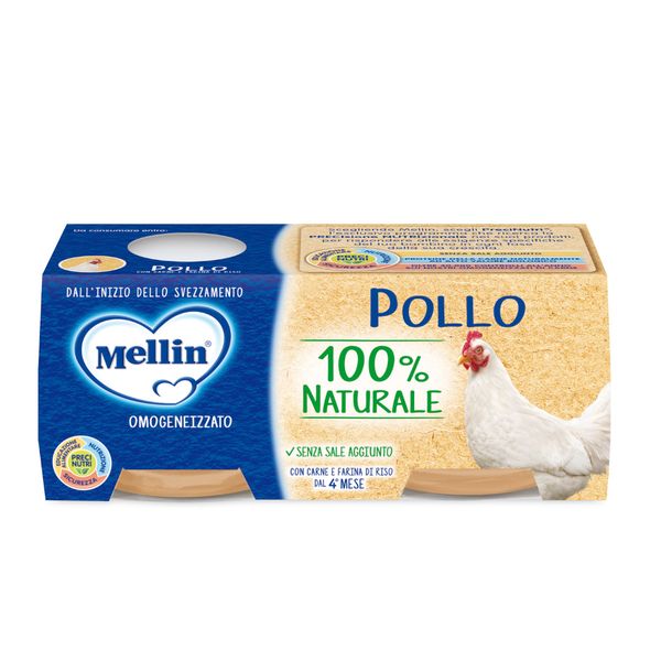 Mellin omogeneizzato pollo 2x80 gr - Mellin