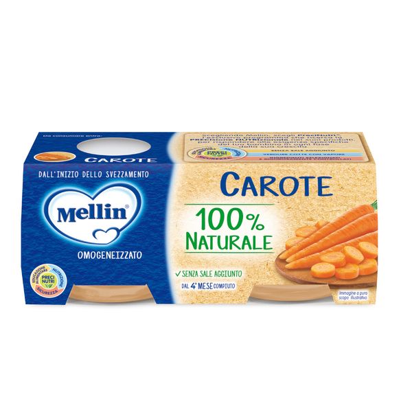 Mellin omogeneizzato carote 2x80 gr - Mellin