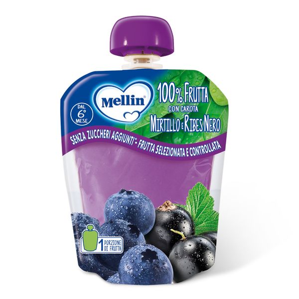 Mellin - pouch mirtillo ribes  90 gr - Mellin