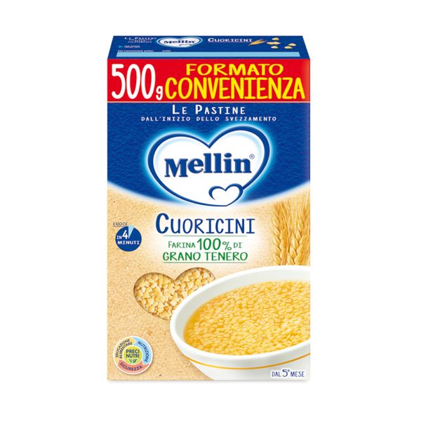 Mellin - pastina cuoricini 500 gr - Mellin