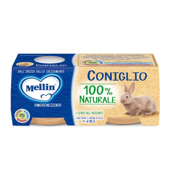 Mellin omogeneizzato coniglio 2x80 gr - Mellin