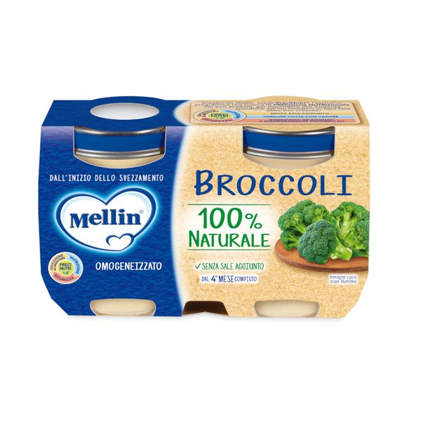 Mellin - omogeneizzato verdure broccoli 2x125 gr - Mellin