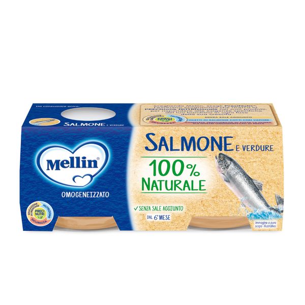 Mellin omogeneizzato salmone  2x80 gr - Mellin